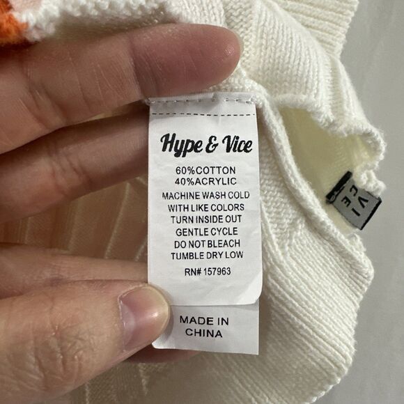 Hype And Vice University Of Tennessee Vols Orange White Ribbed Sweater Vest XS - Picture 6 of 8